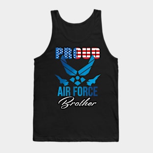 Proud Air Force Brother American Flag Tank Top